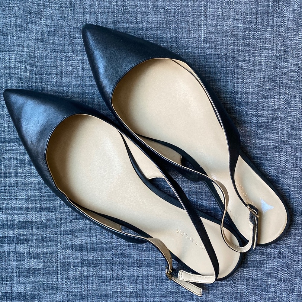 Ann Taylor sling back flats